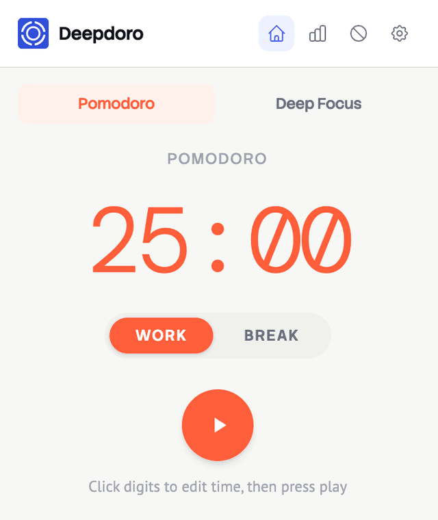 Deepdoro extension popup
